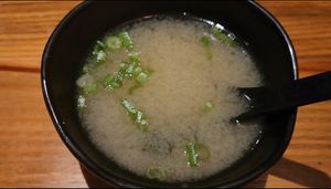 Miso Soup at Sushi Masa in Lafayette