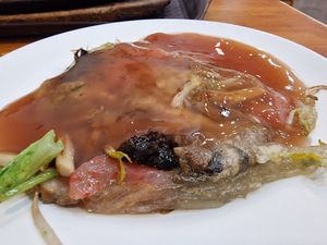 "Shrimp" Dish at Old Club Vegetarian - 老東家素食 in Chiayi