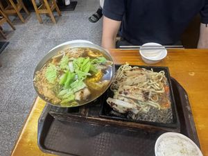 Super nice vegan soyfilet and vegetable soupp  at Old Club Vegetarian - 老東家素食 in Chiayi