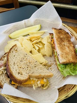 Vegan Reuben and TNT sandwiches   at Stella's Kentucky Deli in Lexington