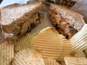 Vegan mushroom Reuben   at Stella's Kentucky Deli in Lexington