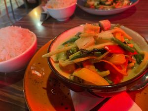 25. Thai green curry with vegetables and tofu  at LANA in Killarney