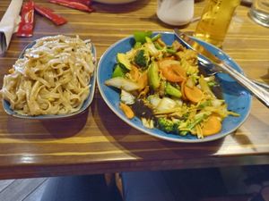 Vegan Pad King with extra noodles at LANA in Killarney