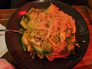 Vegan Singapore Noodles at LANA in Killarney