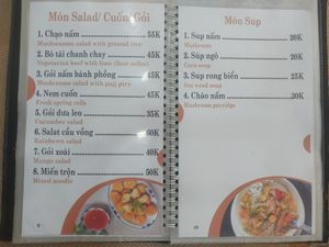 Menu at Nhà Hàng Chay Hoa Lư - Loving Hut in Ninh Binh