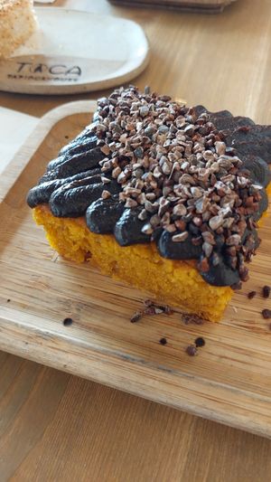 Vegan carrot cake at Toca Tapioca House in Dublin