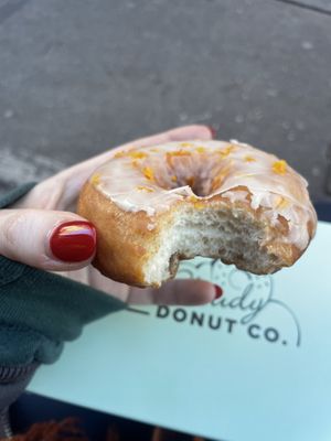 orange vanilla  at Cloudy Donut Co in Brooklyn