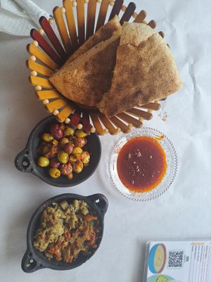 Complimentary appetiser! at  Bilmos in Chefchaouen