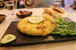 vegan pastilla  at  Bilmos in Chefchaouen
