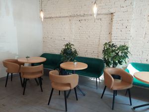 Inside at Moltto Coffee in Riga