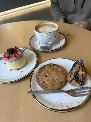 Some different treats - all vegan and gluten-free! Especially liked the traditional Latvian one to the right  at Moltto Coffee in Riga