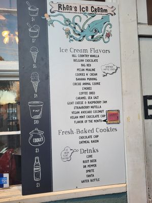  at Rhea's Ice Cream in New Braunfels