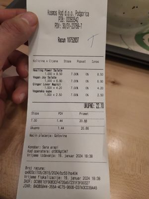  at Green & Protein Podgorica in Podgorica