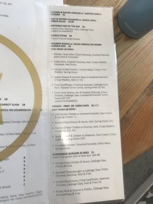 Vegan options VG  at Kreem Cafe in Auckland