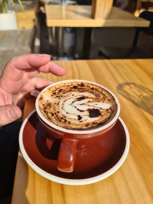 Soy cap at Migrant Coffee in West Footscray
