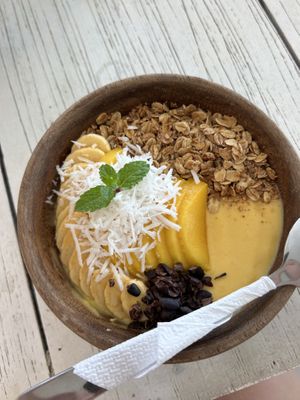 Vegan smoothie bowl  at The Beachbaby Cafe in Siargao