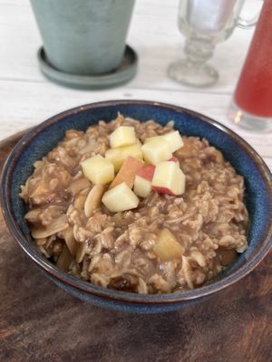 Apple and almond oats   at The Beachbaby Cafe in Siargao