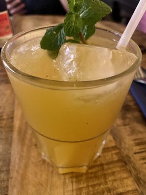 Mocktail of the day: with tonic, vanilla and passionfruit. Delicious! at Kala Fiore in Antwerpen