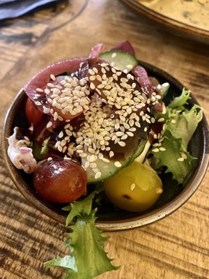 Side salad served with the vol au vent  at Kala Fiore in Antwerpen