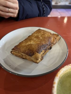 Vegan feta ricotta pastry  at Coffee Scape in Cork