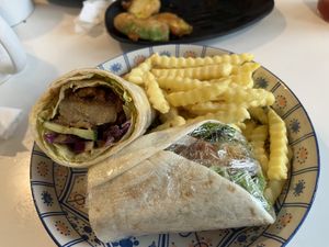 Wrap and chips   at YC Vege Life Cafe  in Ipoh