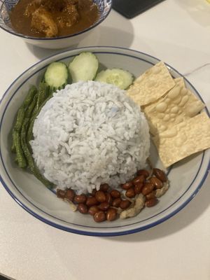 Lion’s mane mushroom rendang  at YC Vege Life Cafe  in Ipoh