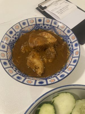 Lion’s mane mushroom rendang  at YC Vege Life Cafe  in Ipoh