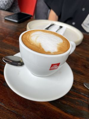 Almond latte  at Jeronimo in Lima