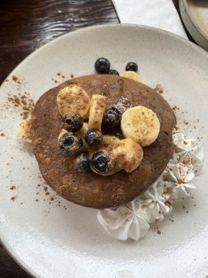 Banana pancakes   at Jeronimo in Lima