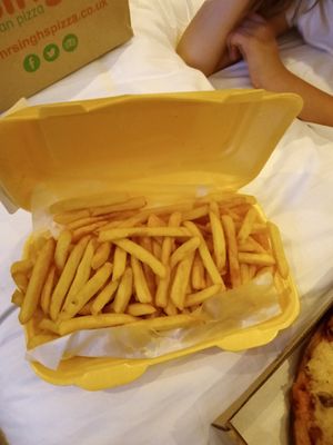 Large fries- enough for a family of 4 at Mr Singh's in West Bromwich