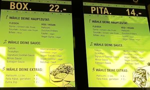 Menu at Oh my Greek! in Zurich