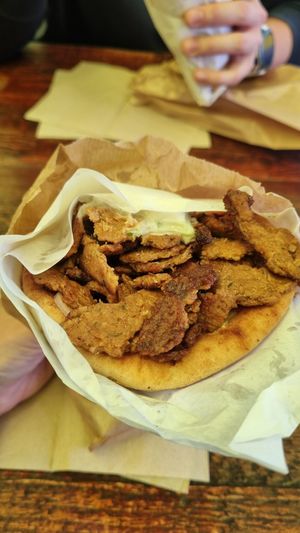 Gyros without fries because fries inside a pita or a sandwich are just wild at Oh my Greek! in Zurich