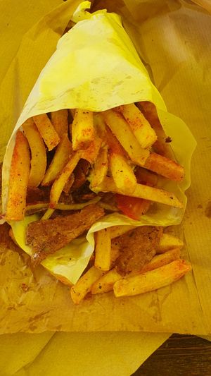 Vegan pita gyros at Oh my Greek! in Zurich