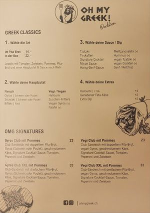  at Oh my Greek! in Zurich