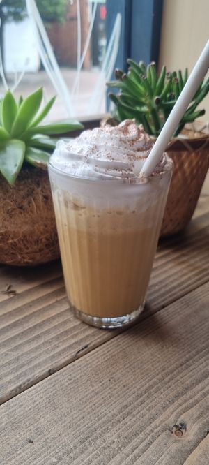 Coffee frappe at Moon Coffee House in Scunthorpe