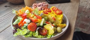 Special roasted tomato frittata at Moon Coffee House in Scunthorpe