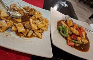 Bamboo with mushrooms and special tofu dish at KingDo in Sevilla