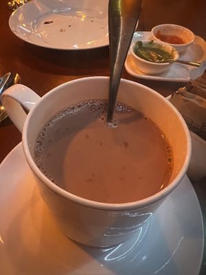 Chai tea with oat milk  at Spice Palette Indian Cuisine in Mount Pleasant