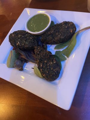 Hara Bhara Kabab  at Spice Palette Indian Cuisine in Mount Pleasant