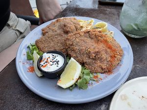 Milenesas de girgolas (mushroom cutlets)  at Seibo in Buenos Aires
