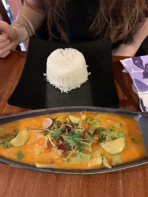 Vegetable panang curry  at Im-Oon in Budapest