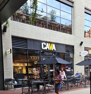 Next to shack shake at CAVA - Broadway Place in Nashville