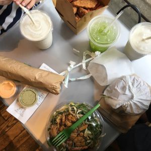 udon salad, kale lemonade, etc at HipCityVeg - Rittenhouse in Philadelphia