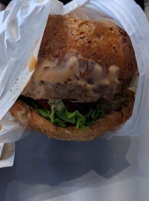 Burger at HipCityVeg - Rittenhouse in Philadelphia