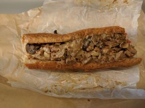 Philly cheese steak at HipCityVeg - Rittenhouse in Philadelphia