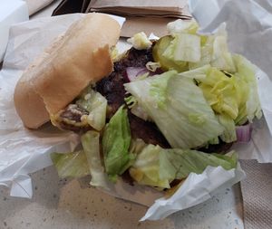 Ziggy burger on gf bun #Veganuary at HipCityVeg - Rittenhouse in Philadelphia