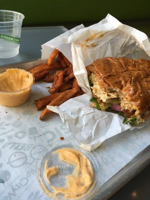buffalo chicken and fries  at HipCityVeg - Rittenhouse in Philadelphia