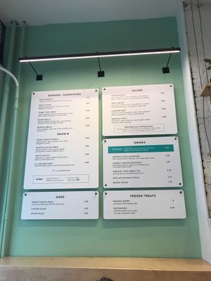 Menu board  at HipCityVeg - Rittenhouse in Philadelphia