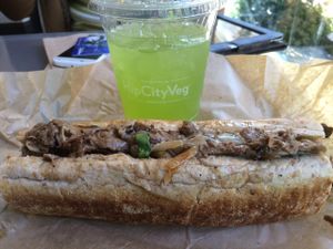 Philly Steak amazing at HipCityVeg - Rittenhouse in Philadelphia