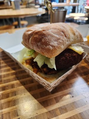 'chicken burger' at Bacon Bros Present Shaka Bros in Christchurch